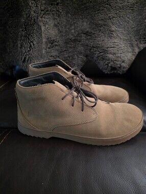 Birchbury Carnforth Barefoot Chukka Boots Men's Tan Suede Size 11 or 43
